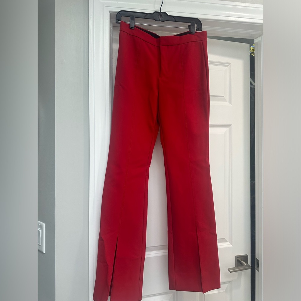 Banana Republic Red Split Dress Pants 8 Petite Length 30”